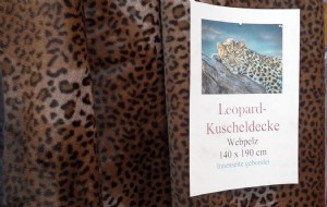 Kuscheldecke mit Leopardendruck